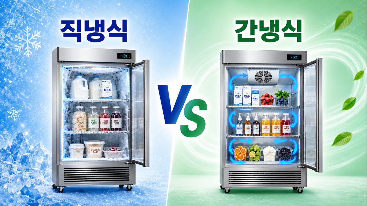 직냉식 간냉식 냉장고 비교
